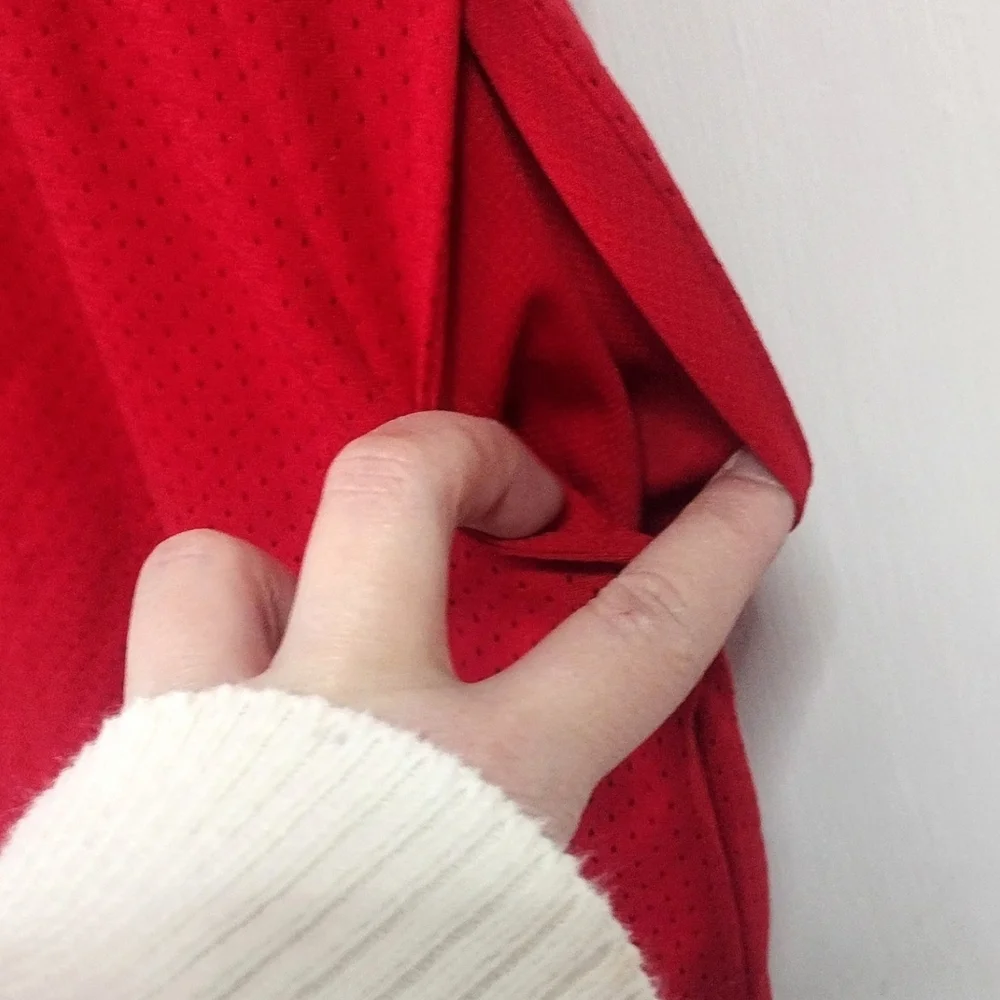Girls Jordan Red Jersey Shift Dress With Pockets Size Medium